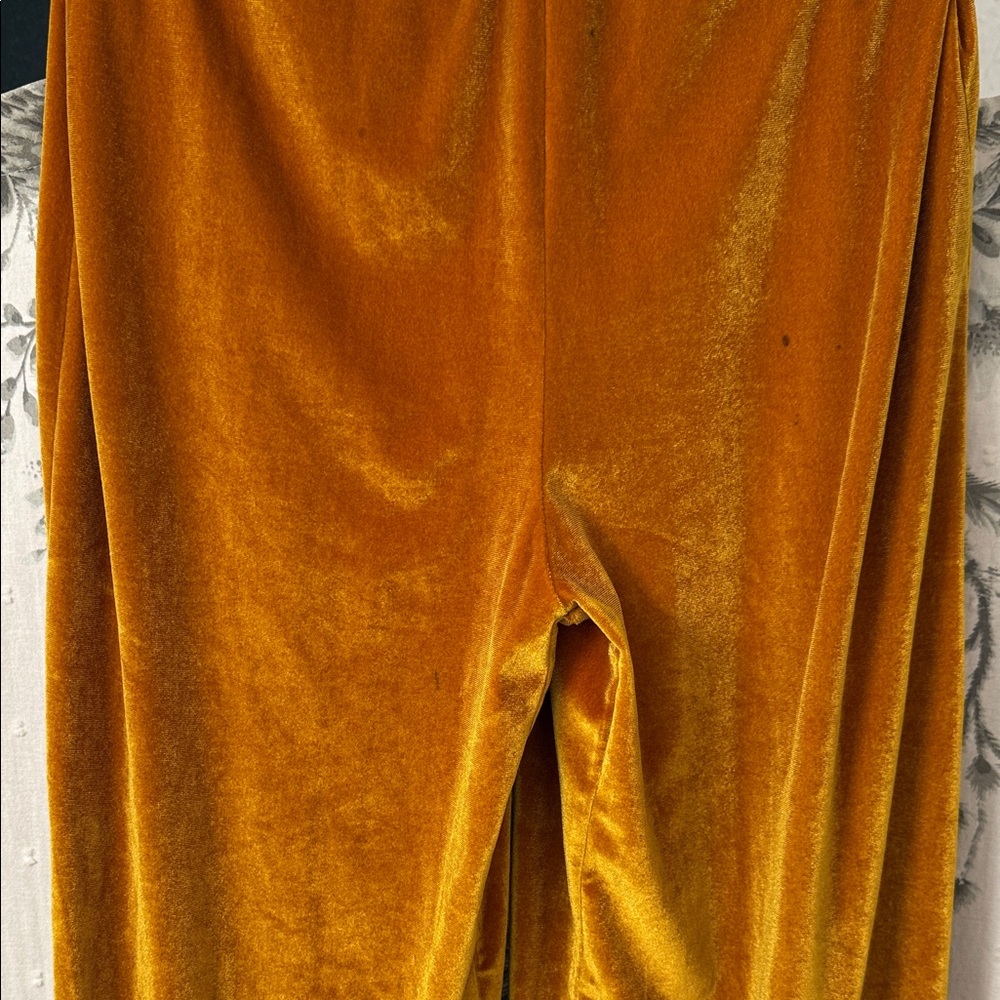 Zara Mustard Velvet Jumpsuit - Picture 4 of 8